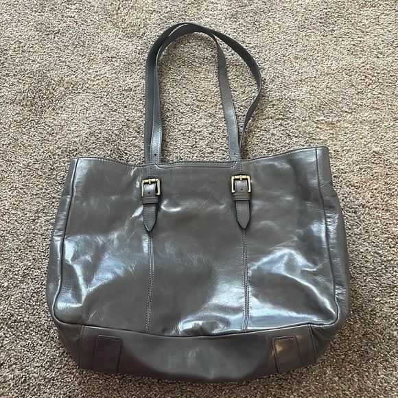 HOBO gray leather tote - Picture 3 of 5